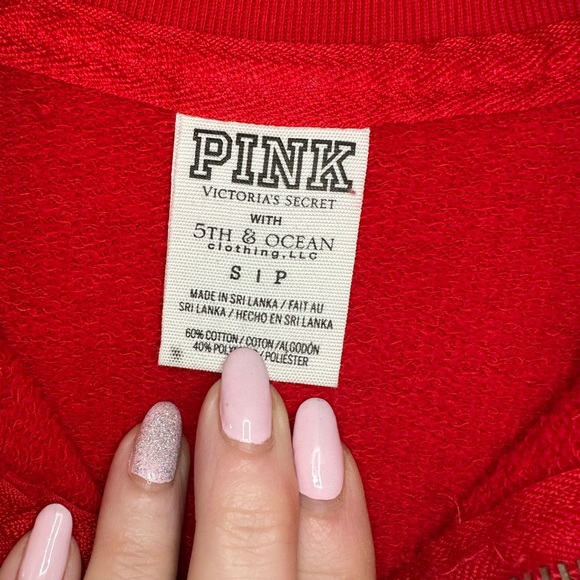 Victoria’s Secret Pink OSU The Ohio State Buckeyes 3/4 Quarter Zip Up Sz Small - Picture 5 of 6